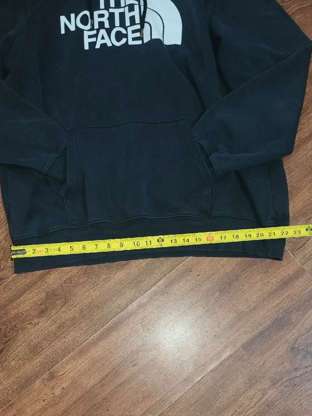 The North Face Navy Pullover Hoodie with White Logo Mens Size